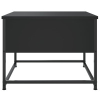 Produktbild för Soffbord svart 51x51x40 cm konstruerat trä