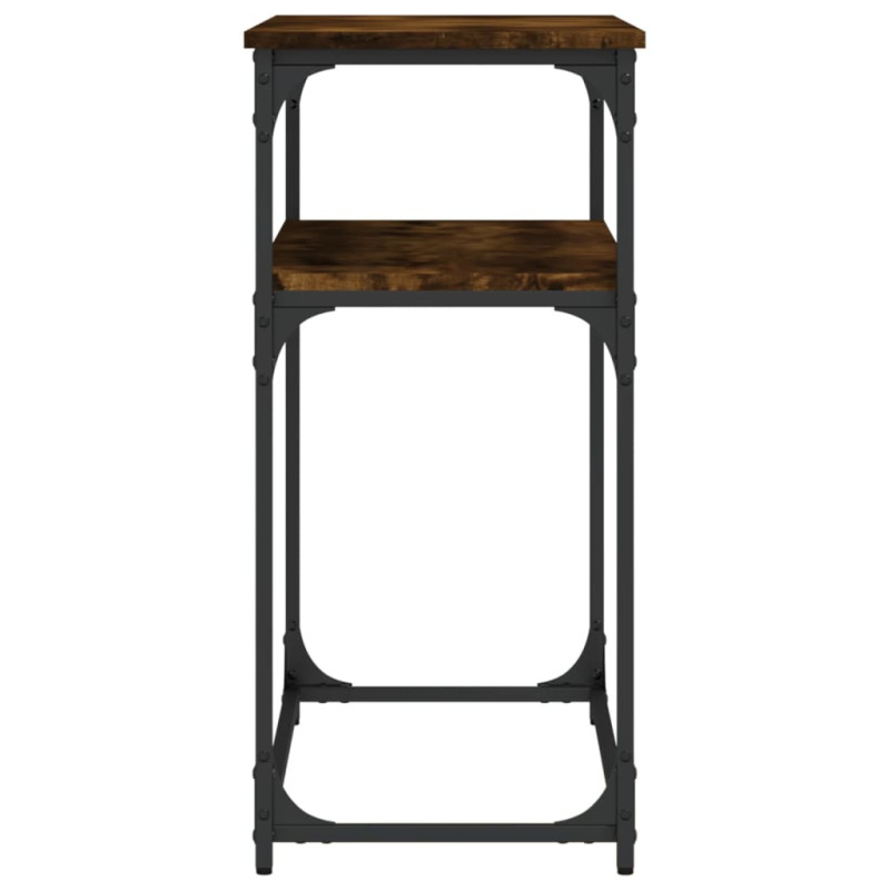 Produktbild för Avlastningsbord rökfärgad ek 100x35,5x75 cm konstruerat trä