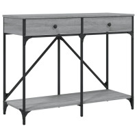Produktbild för Avlastningsbord grå sonoma 100x39x78,5 cm konstruerat trä