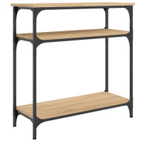 Produktbild för Avlastningsbord sonoma-ek 75x29x75 cm konstruerat trä