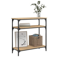 Produktbild för Avlastningsbord sonoma-ek 75x29x75 cm konstruerat trä