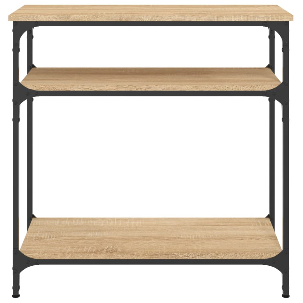Produktbild för Avlastningsbord sonoma-ek 75x29x75 cm konstruerat trä