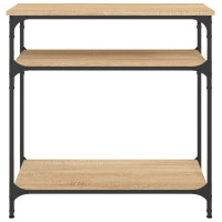 Produktbild för Avlastningsbord sonoma-ek 75x29x75 cm konstruerat trä