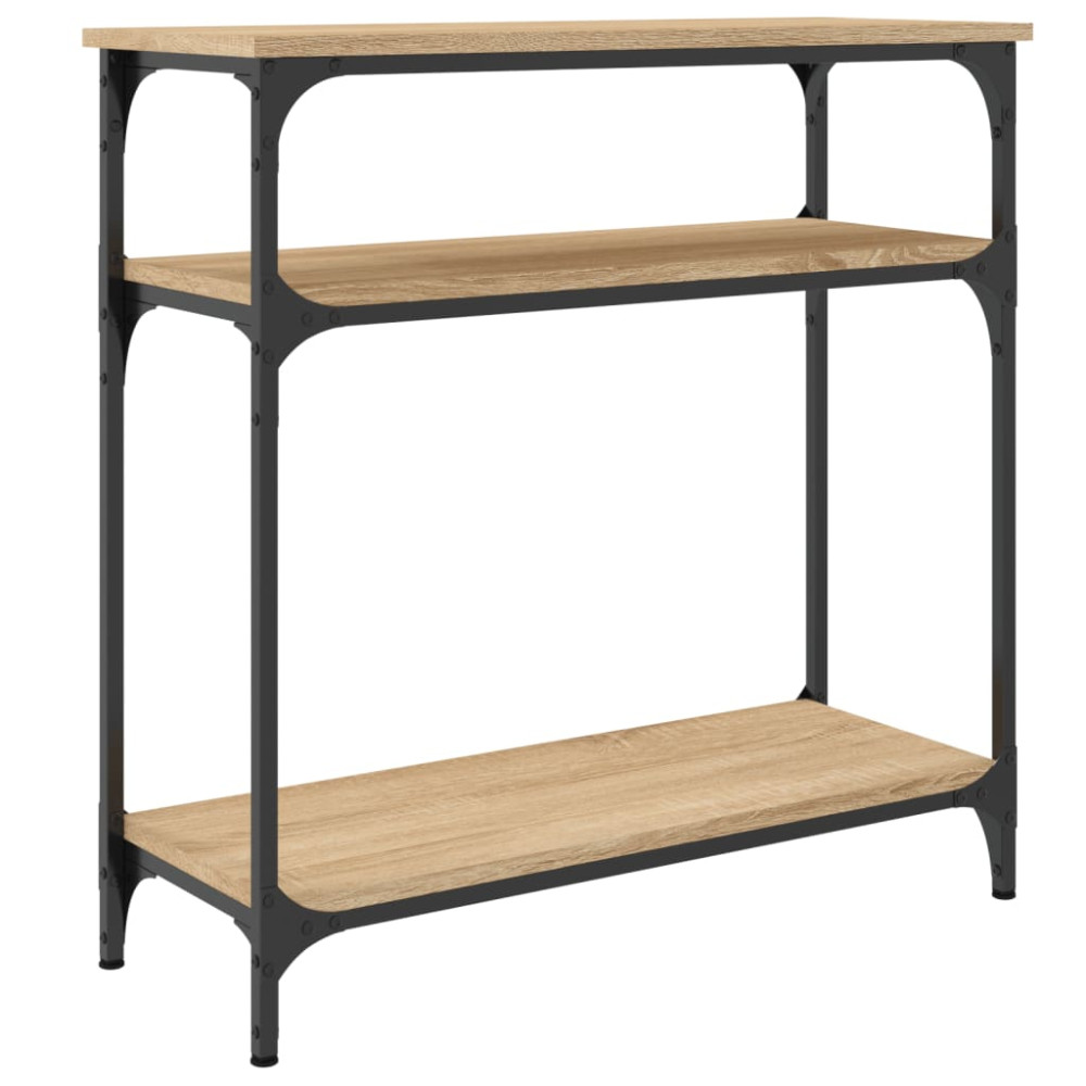 Produktbild för Avlastningsbord sonoma-ek 75x29x75 cm konstruerat trä