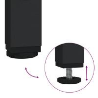 Miniatyr av produktbild för Konsolbord svart 150x29x75 cm konstruerat trä