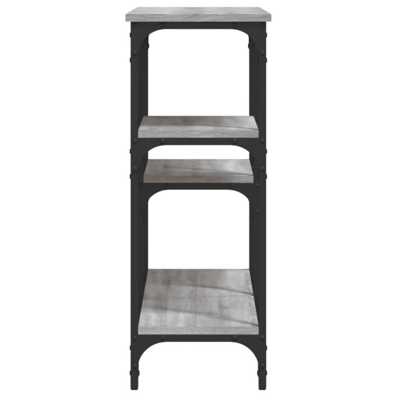 Produktbild för Avlastningsbord grå sonoma 102x29x75 cm konstruerat trä