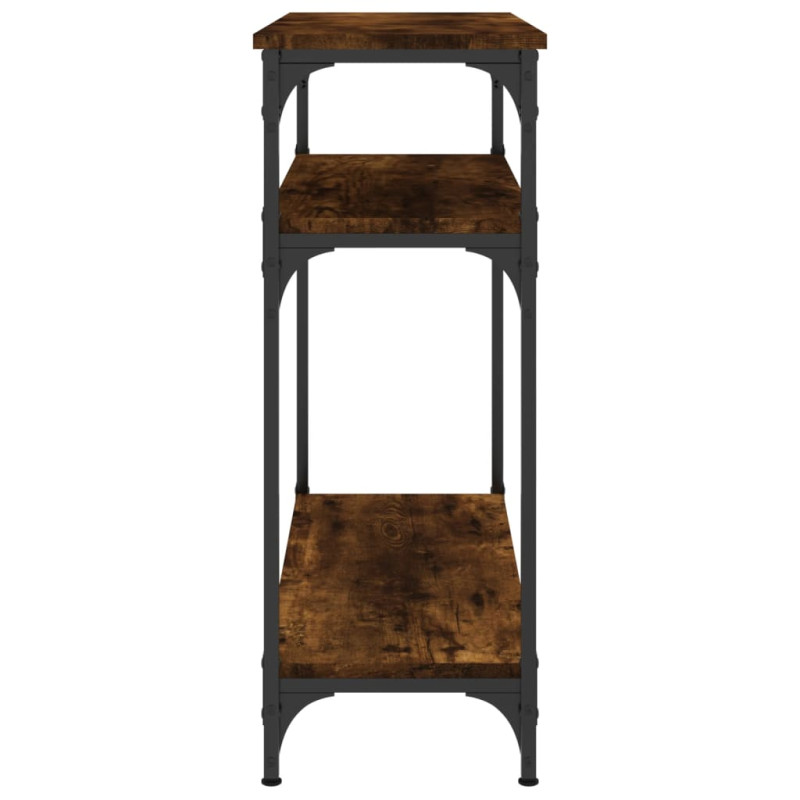 Produktbild för Avlastningsbord rökfärgad ek 75x29x75 cm konstruerat trä
