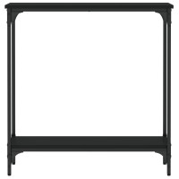 Produktbild för Konsolbord svart 75x22,5x75 cm konstruerat trä
