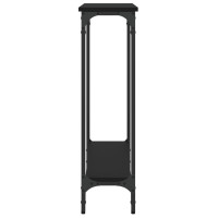 Produktbild för Konsolbord svart 75x22,5x75 cm konstruerat trä