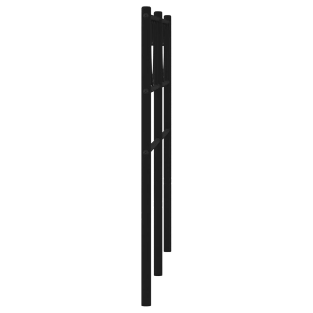 Produktbild för Ersättningsgavel metall svart 120 cm