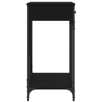 Produktbild för Konsolbord svart 100x39x78,5 cm konstruerat trä