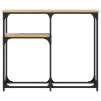 Produktbild för Avlastningsbord sonoma-ek 90x22,5x75 cm konstruerat trä
