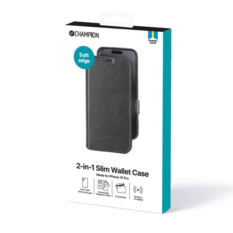 Produktbild för 2-in-1 Slim wallet iPhone 15 Pro