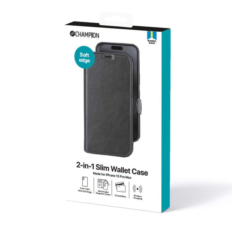 Produktbild för 2-in-1 Slim wallet iPhone 15 Pro Max