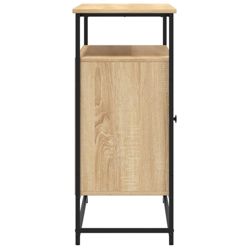 Produktbild för Skänk sonoma-ek 100x35x80 cm konstruerat trä