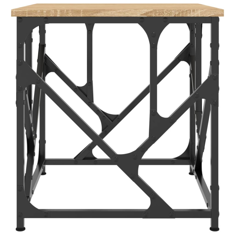 Produktbild för Soffbord sonoma-ek 45x45x47,5 cm konstruerat trä