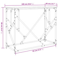 Produktbild för Avlastningsbord grå sonoma 100x40x80 cm konstruerat trä