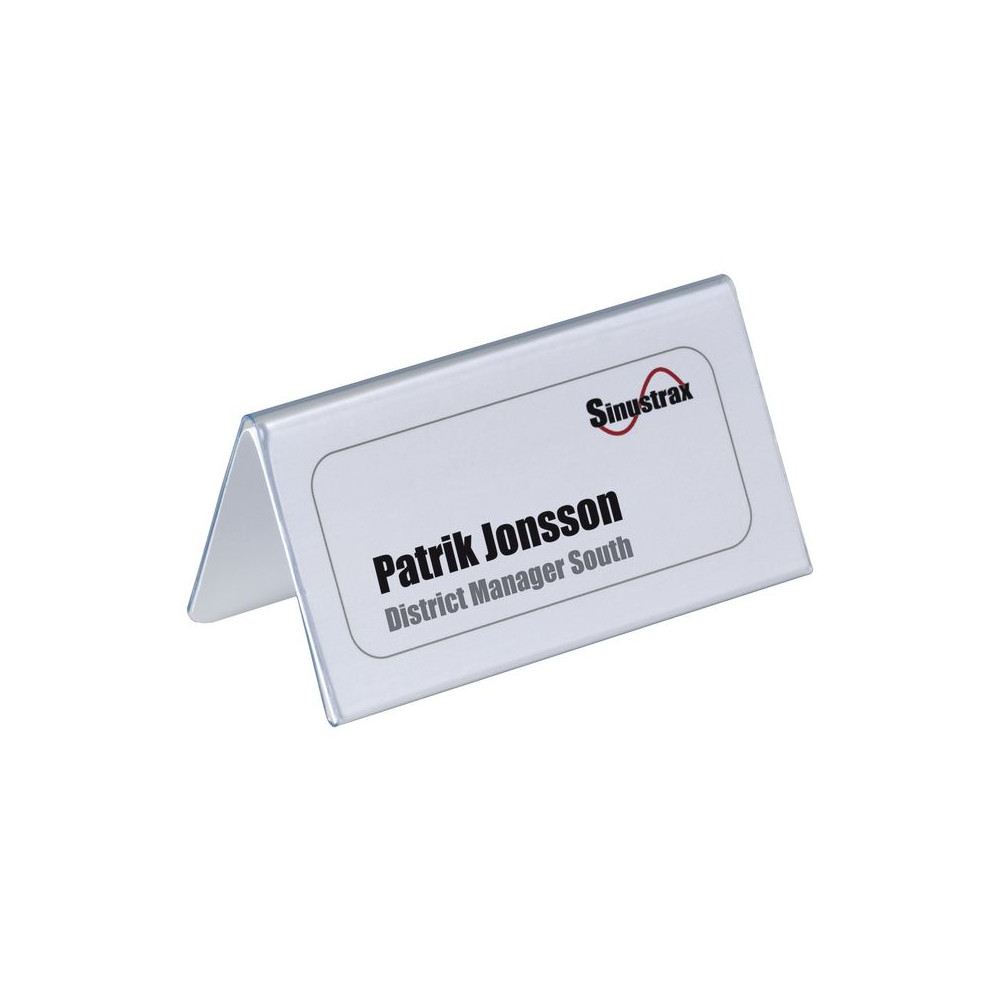 Produktbild för Bordsskylt DURABLE 210x61mm 25/fp