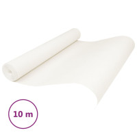 Produktbild för Tapet 3D enfärgad gräddvit 10x0,53 m non-woven tyg