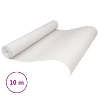 Produktbild för Tapet 3D enfärgad vit 10x0,53 m non-woven tyg