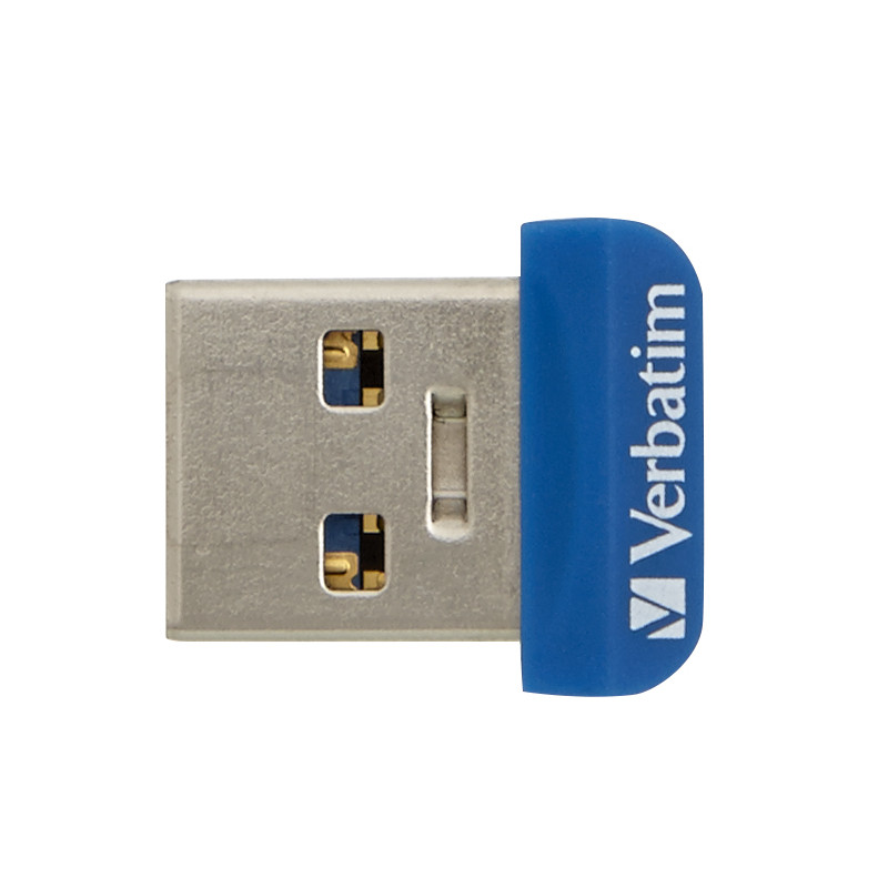 Produktbild för Verbatim Store 'n' Stay Nano USB-sticka 64 GB USB Type-A 3.2 Gen 1 (3.1 Gen 1) Blå