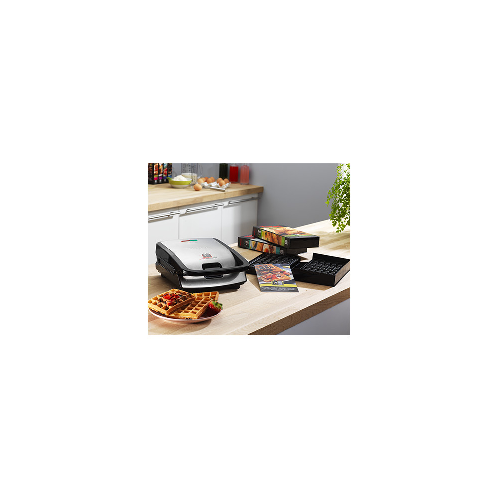 Produktbild för Tefal SW852D12 smörgåsgrill 700 W Svart, Rostfritt stål