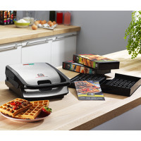 Produktbild för Tefal SW852D12 smörgåsgrill 700 W Svart, Rostfritt stål