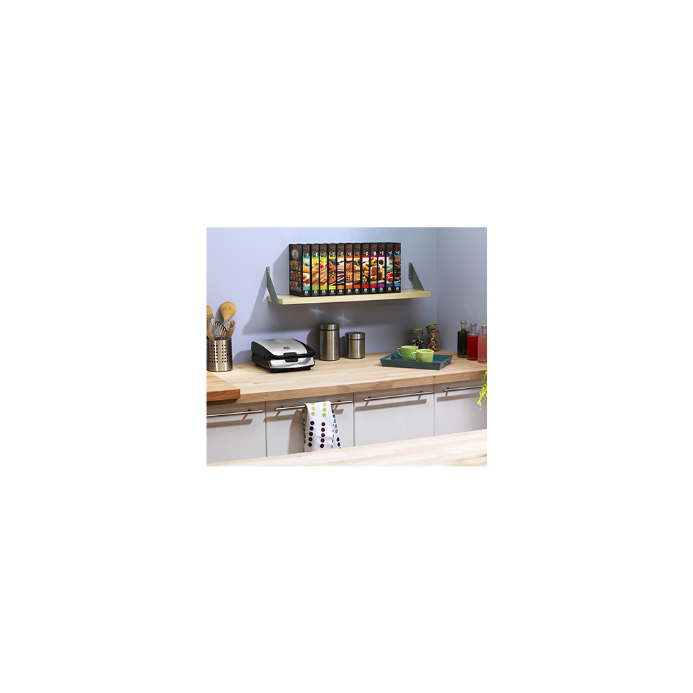 Produktbild för Tefal SW852D12 smörgåsgrill 700 W Svart, Rostfritt stål