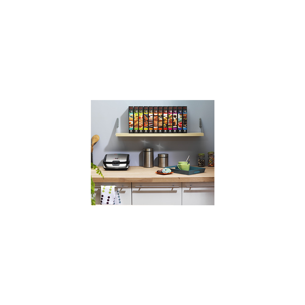 Produktbild för Tefal SW852D12 smörgåsgrill 700 W Svart, Rostfritt stål