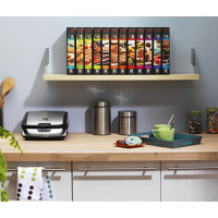 Produktbild för Tefal SW852D12 smörgåsgrill 700 W Svart, Rostfritt stål