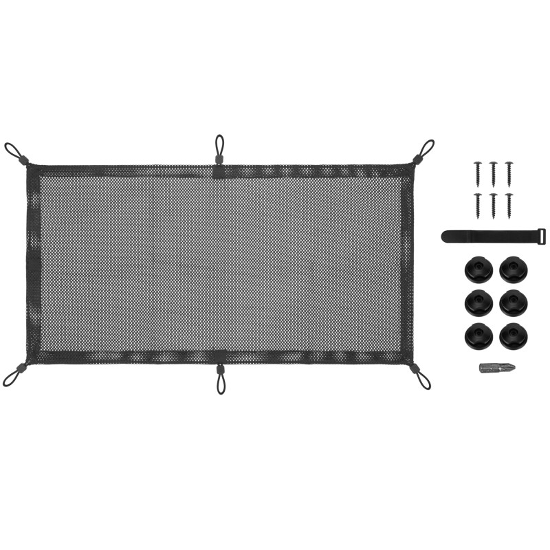 Produktbild för Kabelnät för skrivbord 69x34 cm Svart