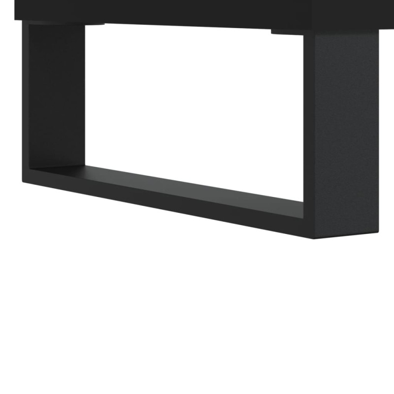 Produktbild för Skoskåp svart 102x36x60 cm konstruerat trä