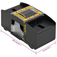 Miniatyr av produktbild för Automatisk kortblandare svart 2 kortlekar
