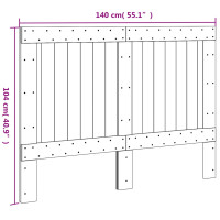 Produktbild för Huvudgavel 140x104 cm massiv furu