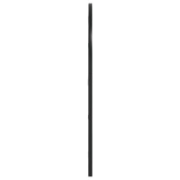 Produktbild för Väggspegel svart 60x70 cm bågformad järn