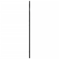 Produktbild för Väggspegel svart 60x90 cm bågformad järn