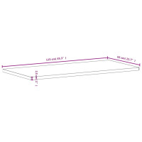 Produktbild för Bordsskiva 115x55x2,5 cm massivt bokträ