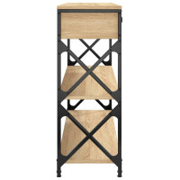 Produktbild för Avlastningsbord sonoma-ek 100x28x75 cm konstruerat trä