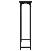 Produktbild för Avlastningsbord svart 75x19,5x75 cm konstruerat trä