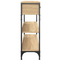 Produktbild för Avlastningsbord sonoma-ek 100x25x75 cm konstruerat trä