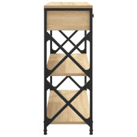 Produktbild för Avlastningsbord sonoma-ek 75x28x75 cm konstruerat trä
