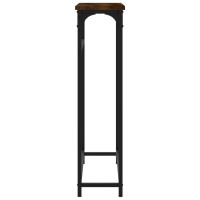 Produktbild för Avlastningsbord rökfärgad ek 75x19,5x75 cm konstruerat trä