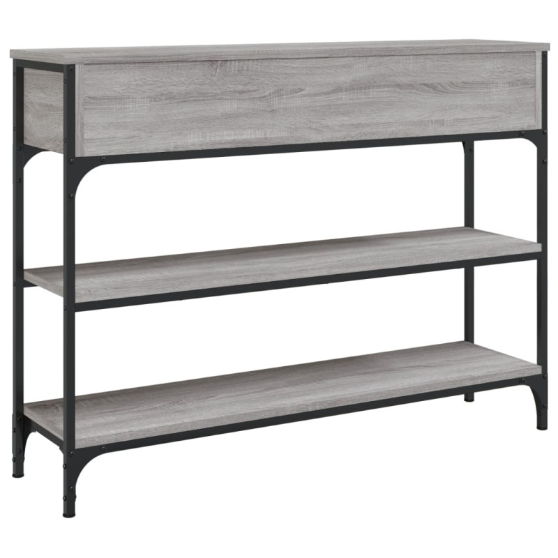 Produktbild för Avlastningsbord grå sonoma 100x25x75 cm konstruerat trä