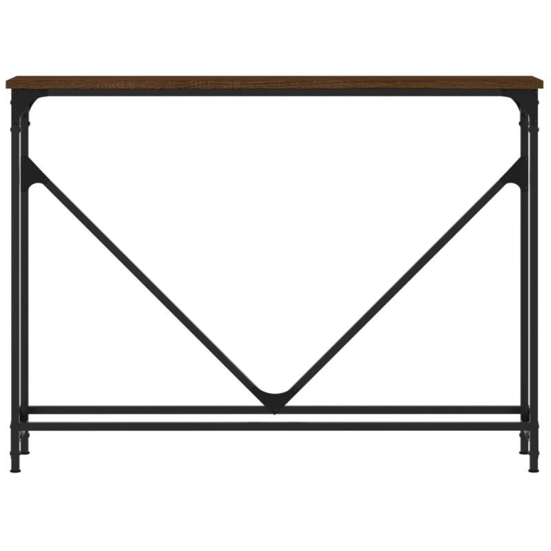 Produktbild för Avlastningsbord brun ek 102x22,5x75 cm konstruerat trä