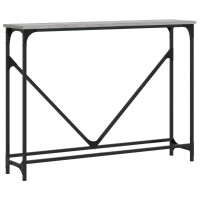 Produktbild för Avlastningsbord grå sonoma 102x22,5x75 cm konstruerat trä