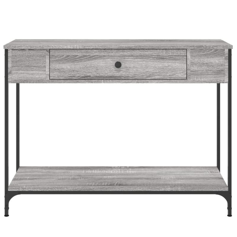 Produktbild för Avlastningsbord grå sonoma 100x34,5x75 cm konstruerat trä