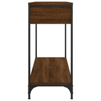 Produktbild för Avlastningsbord brun ek 100x34,5x75 cm konstruerat trä