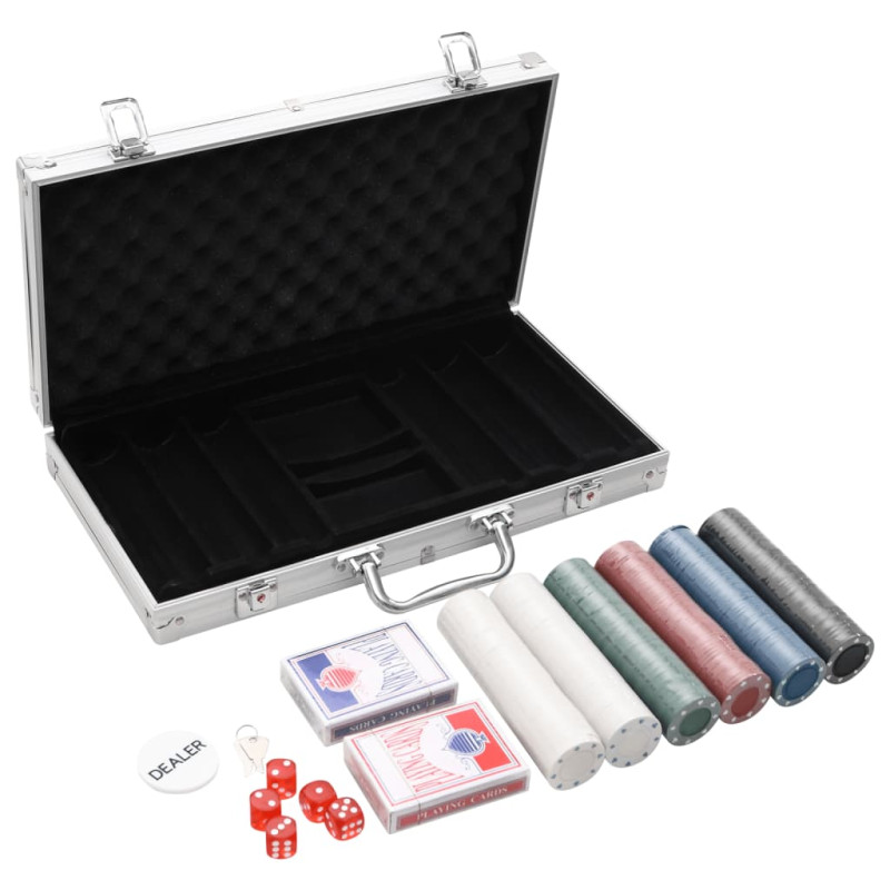 Produktbild för Poker set 300 delar 4 g