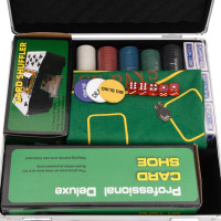 Miniatyr av produktbild för Poker set 600 delar 4 g