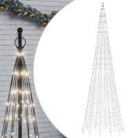 Produktbild för LED julgran 1534 LEDs kallvit 500 cm